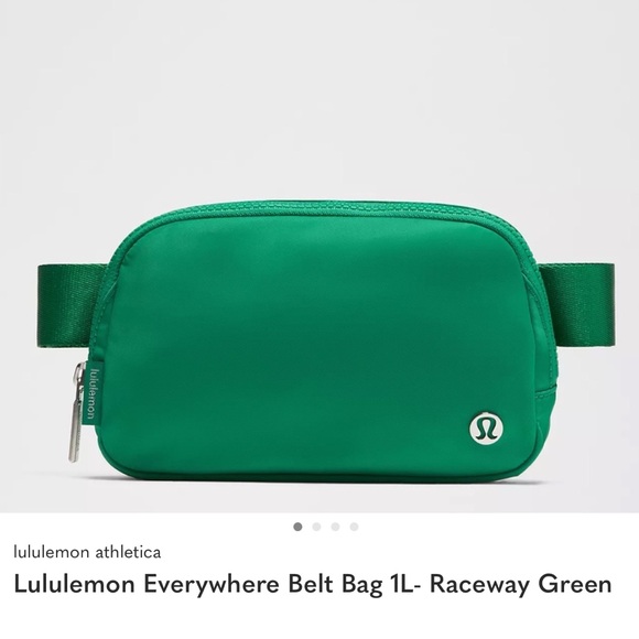 lululemon athletica Handbags - lululemon athletica Belt Bag in Vibrant raceway green NWT